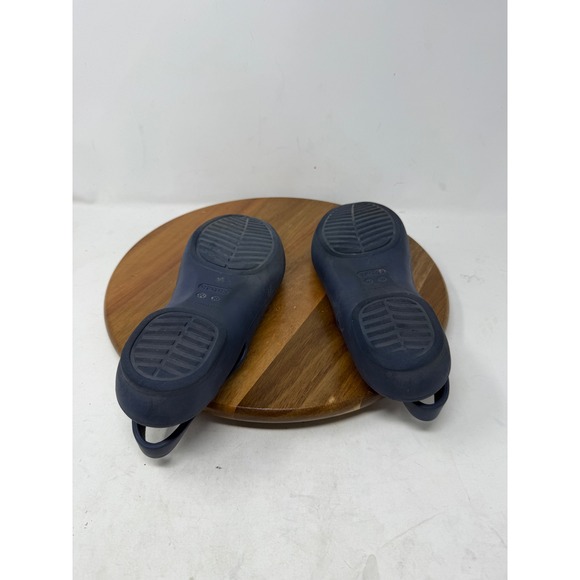 Crocs Women Slingback Ballet Flats Navy Blue Size 10 - Picture 7 of 7